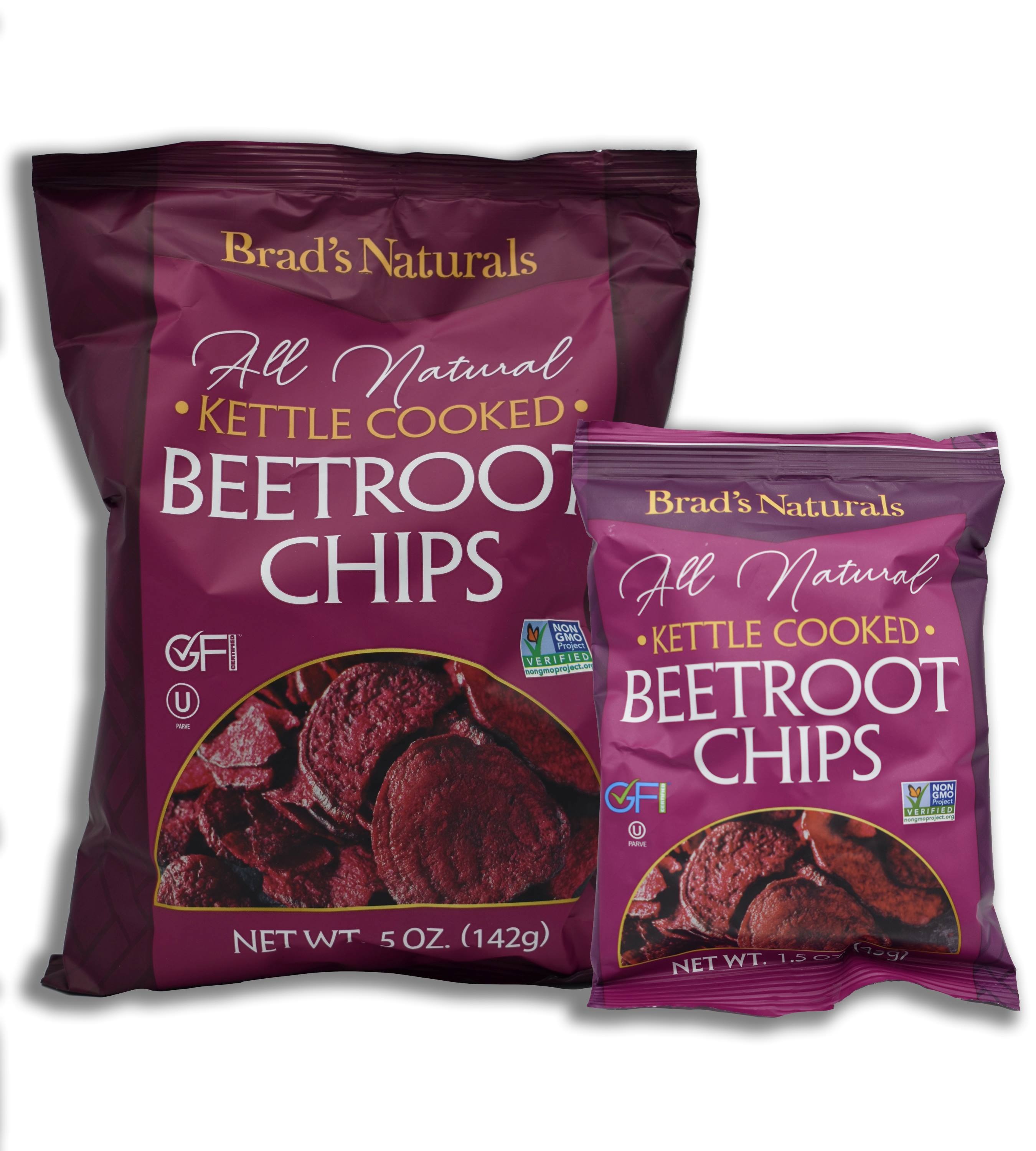 Brad's Naturals Beet Root Chips  5 oz & 1.5 oz 223