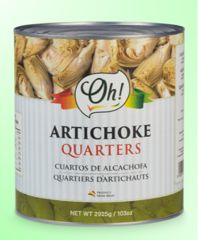 Artichoke Quarters - foodservice cans 548