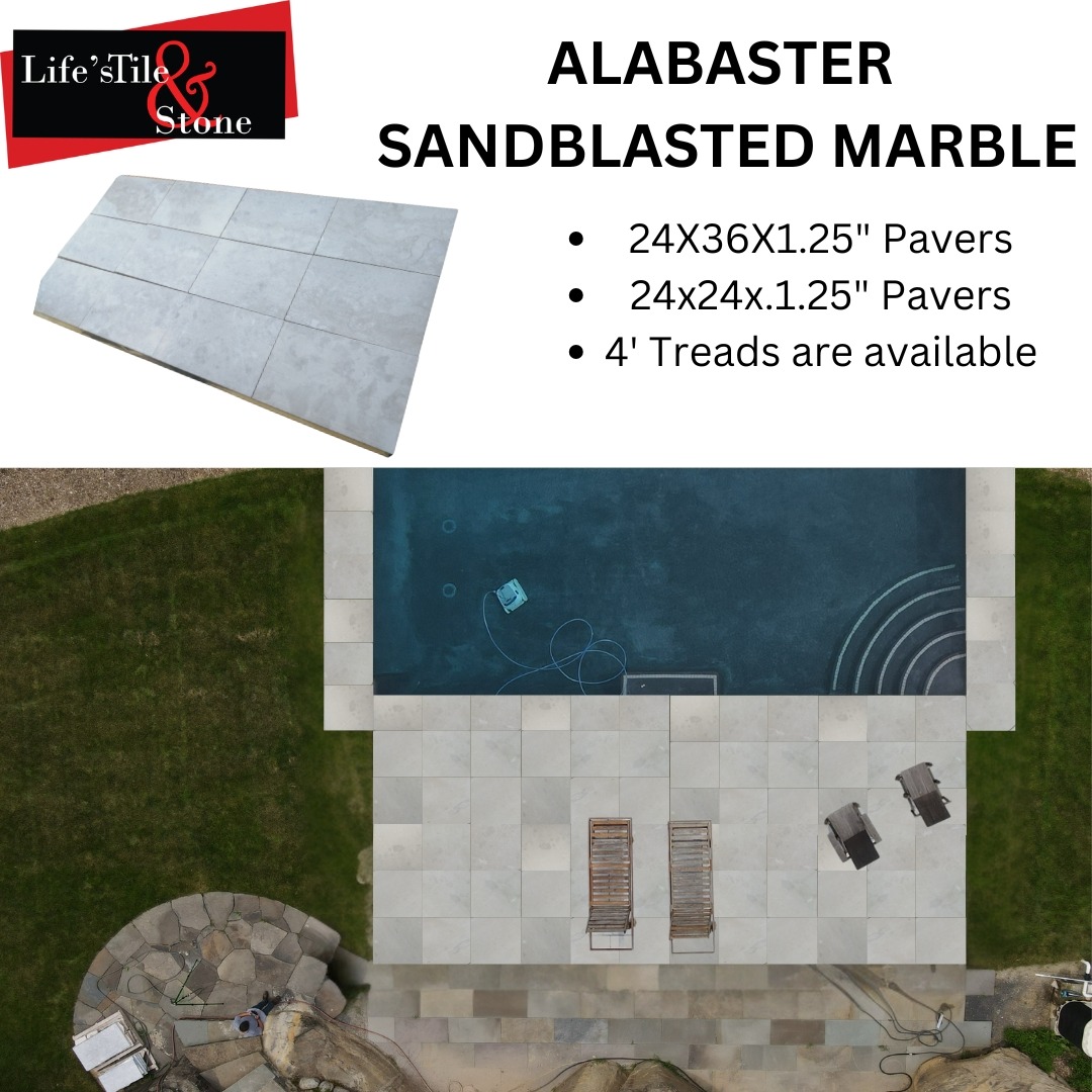 New Alabaster Sandblasted Marble 153