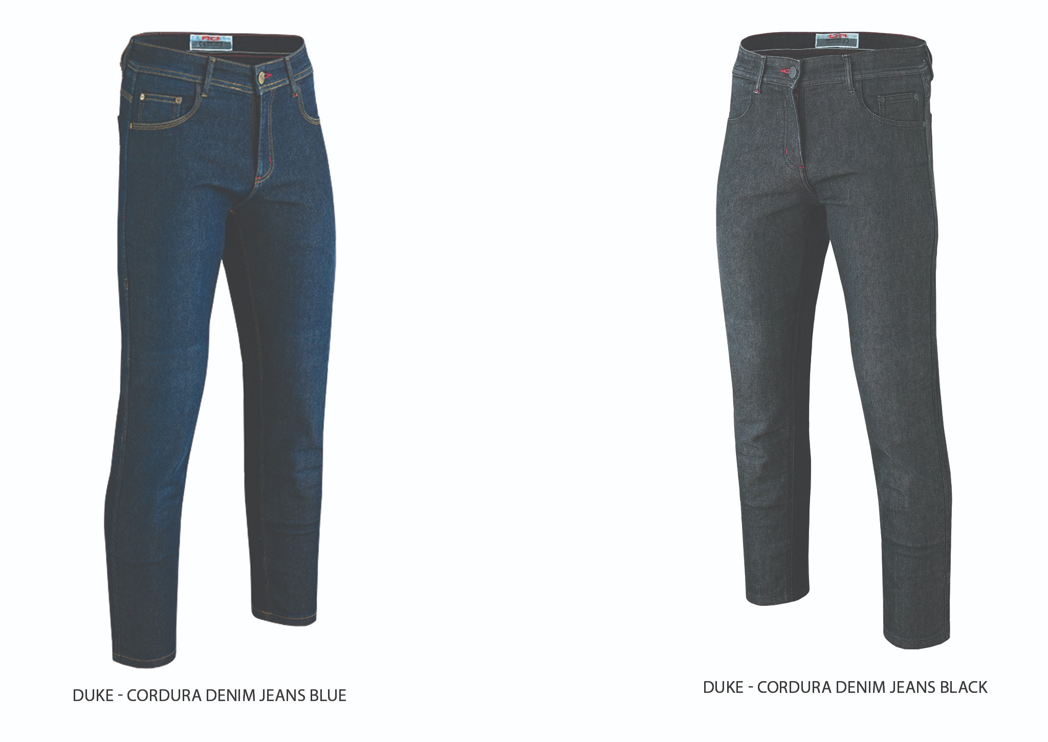 Motorbike 5 Pockets Cordura Denim Jeans - Monolayer 684