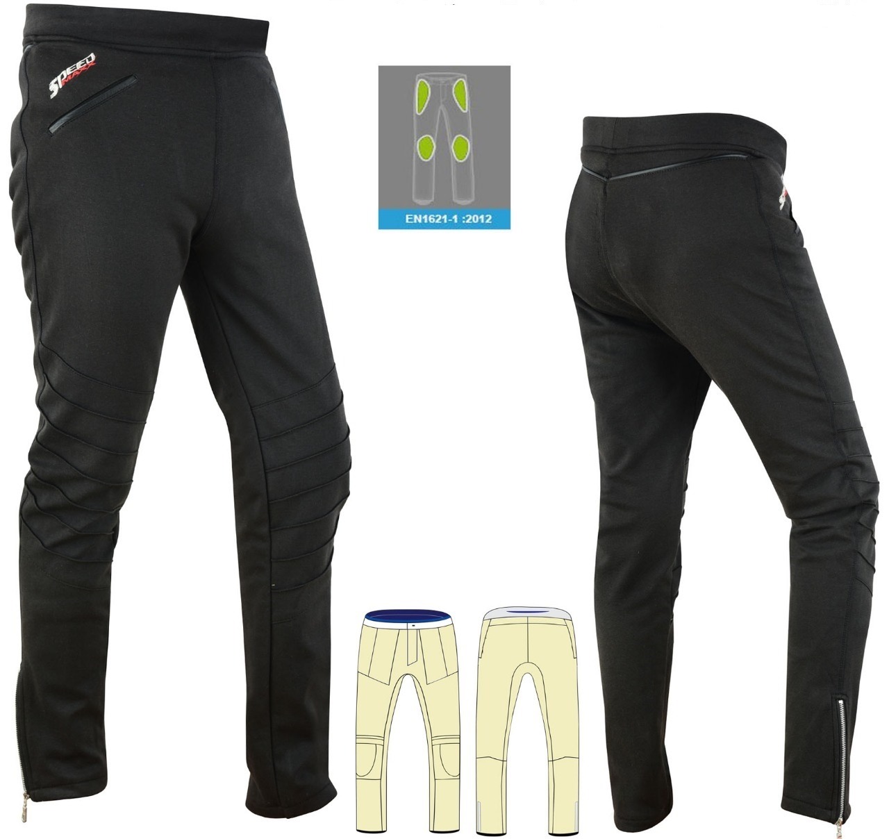 Motorbike Kevlar Lined Legging for Women 699