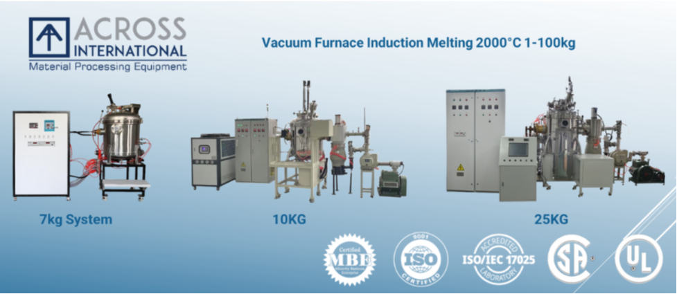Across International VIM2000 3000°C Vacuum Induction Melting Furnaces from 1KG to 100KG 1210