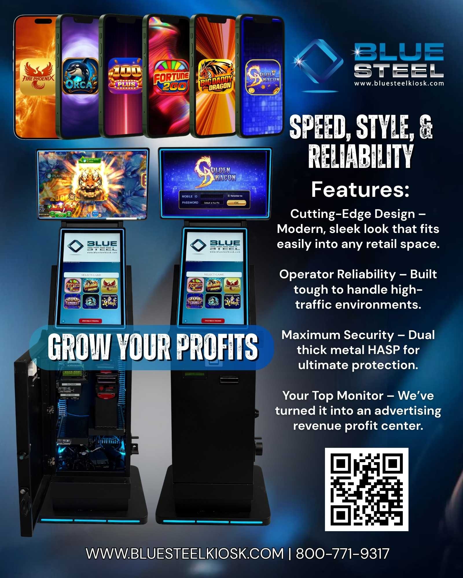 Blue Steel Kiosk 114