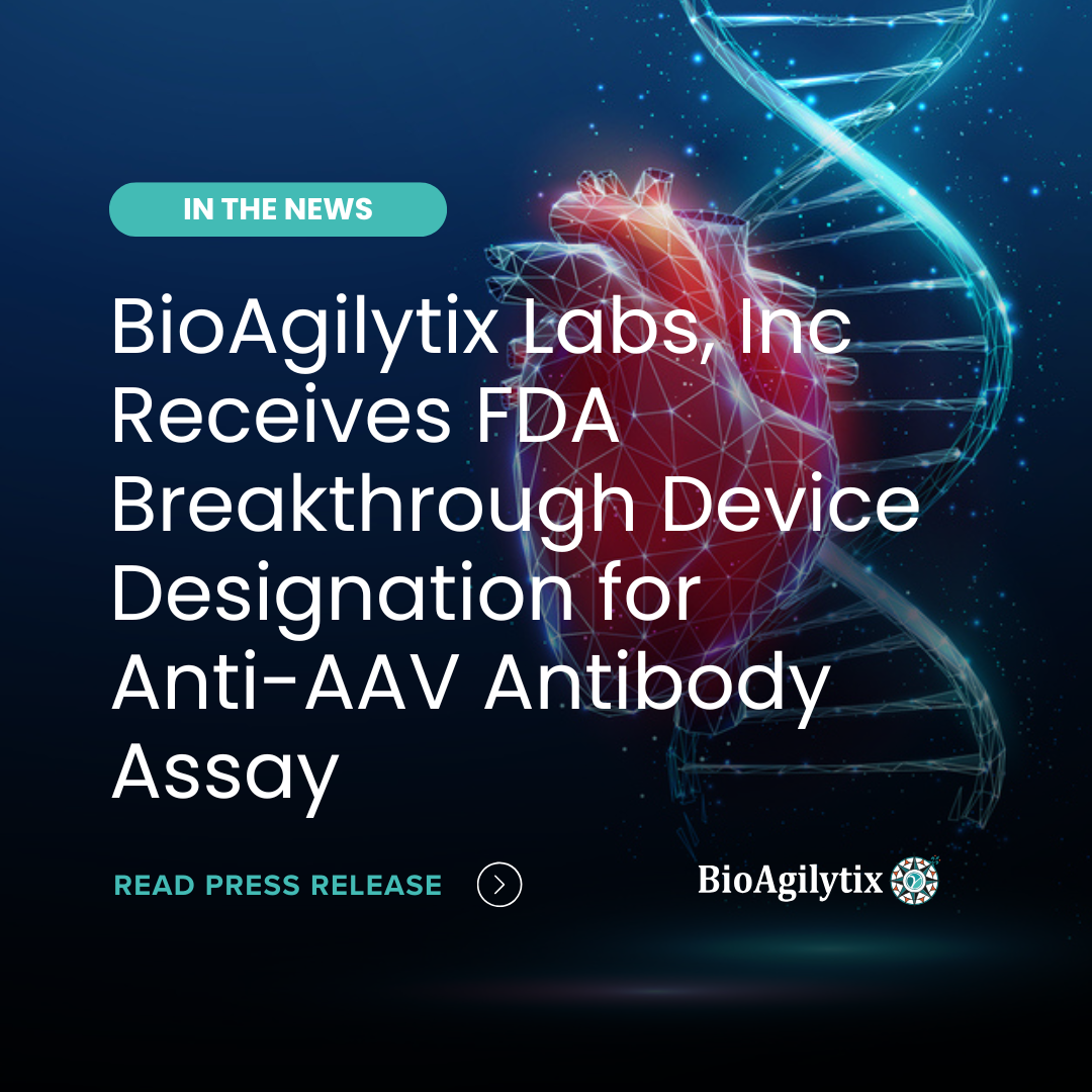 BioAgilytix Labs, Inc Receives FDA Breakthrough Device Designation for Anti-AAV Antibody Assay 36