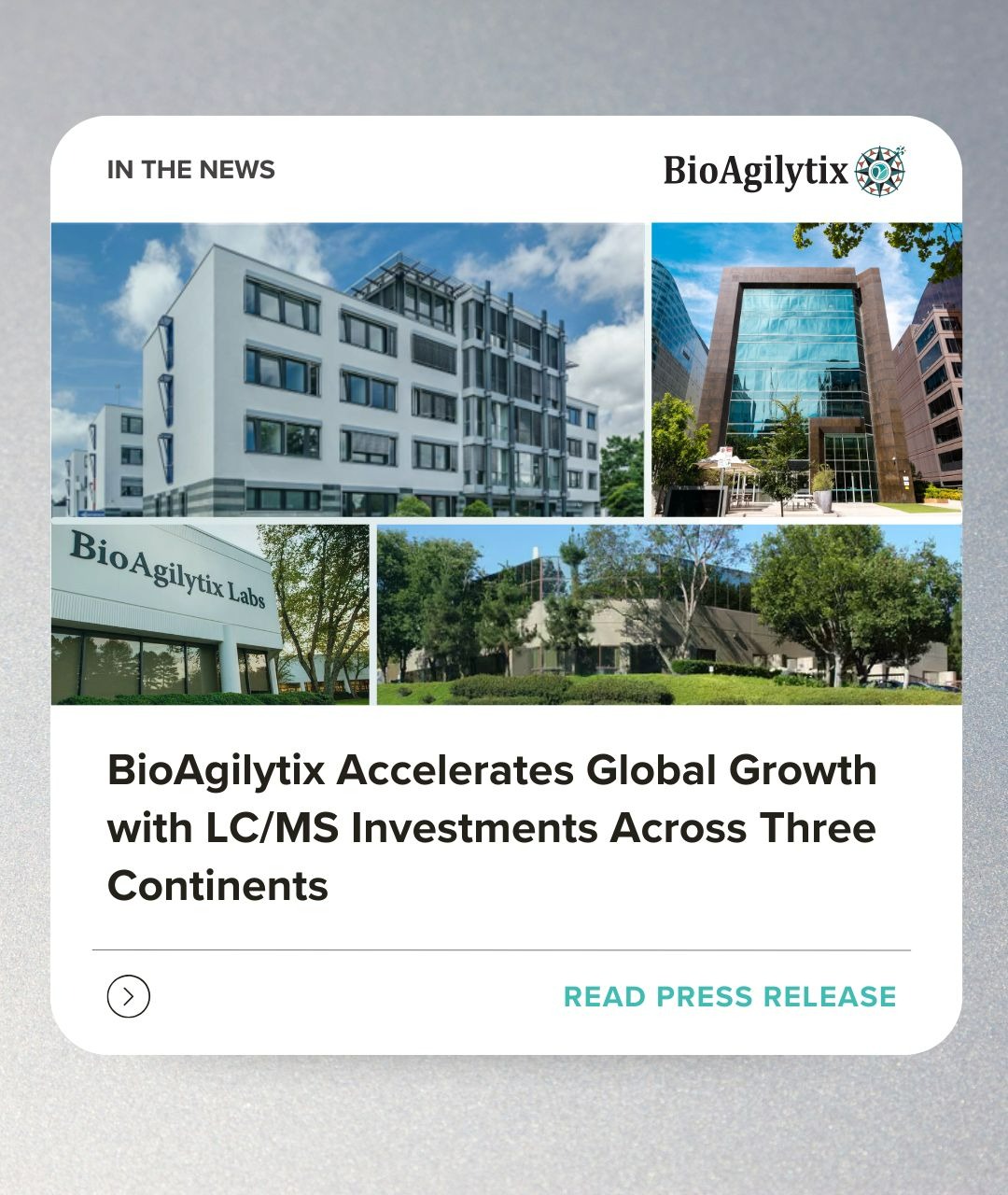BioAgilytix Accelerates Global Growth with LC/MS Investments Across Three Continents 37
