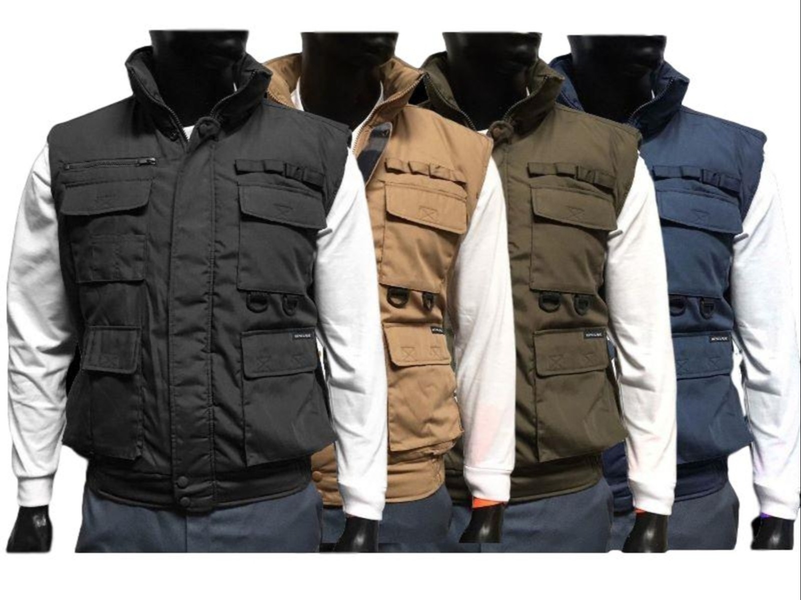 Renegade Men's Vest 1322 Pockets Hunting Padded 100% Authentic 227