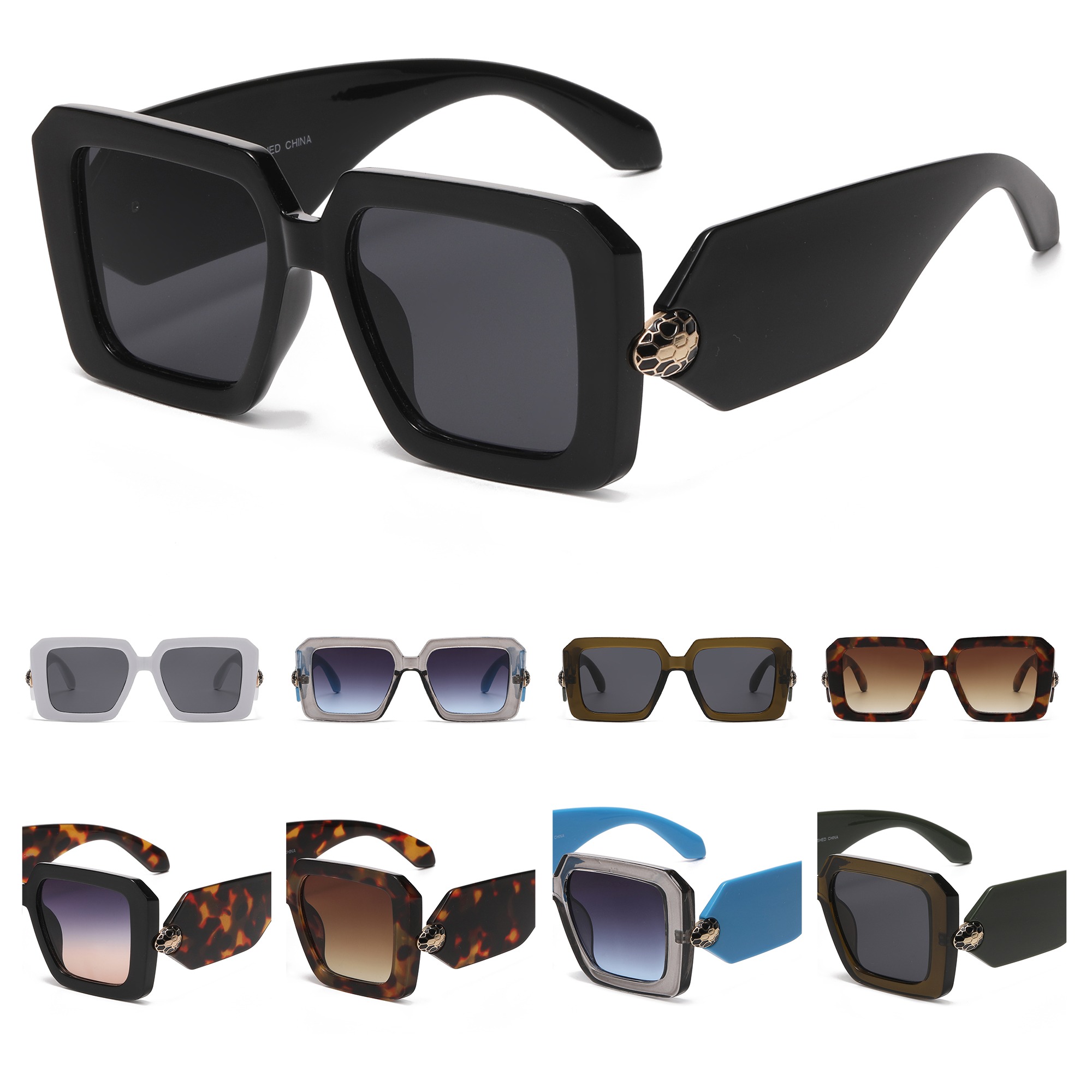 Plastic Frame Fashion sunglasses 1834
