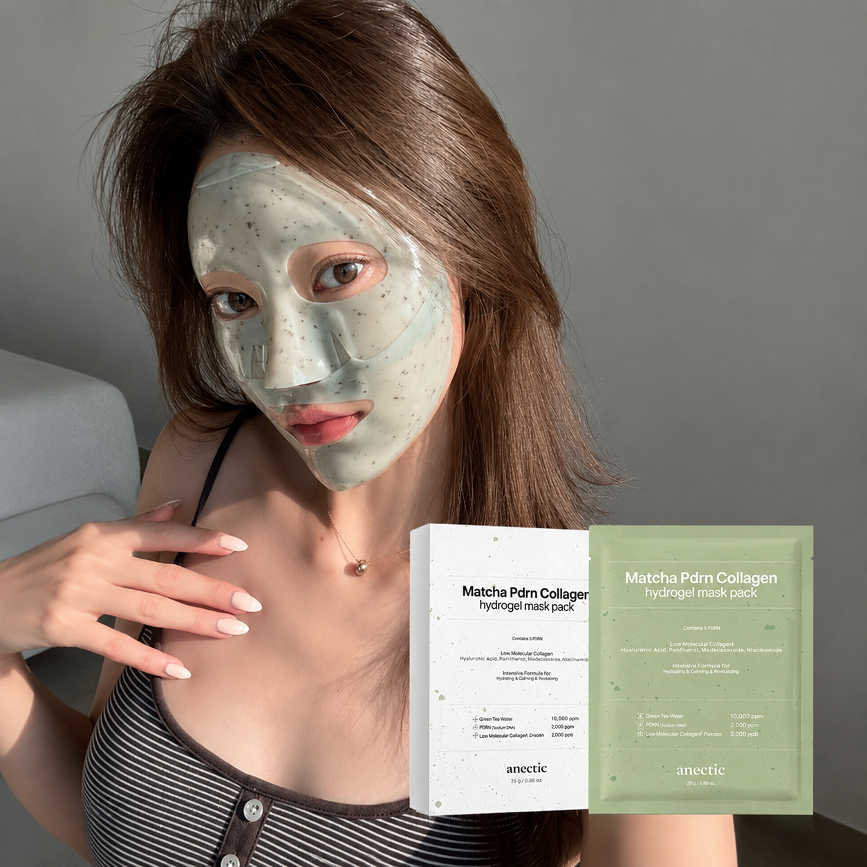 Matcha PDRN Collagen Hydrogel Mask Pack 1106