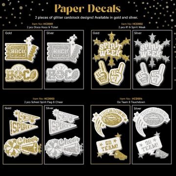 HOMECOMING PAPER DECALS 121