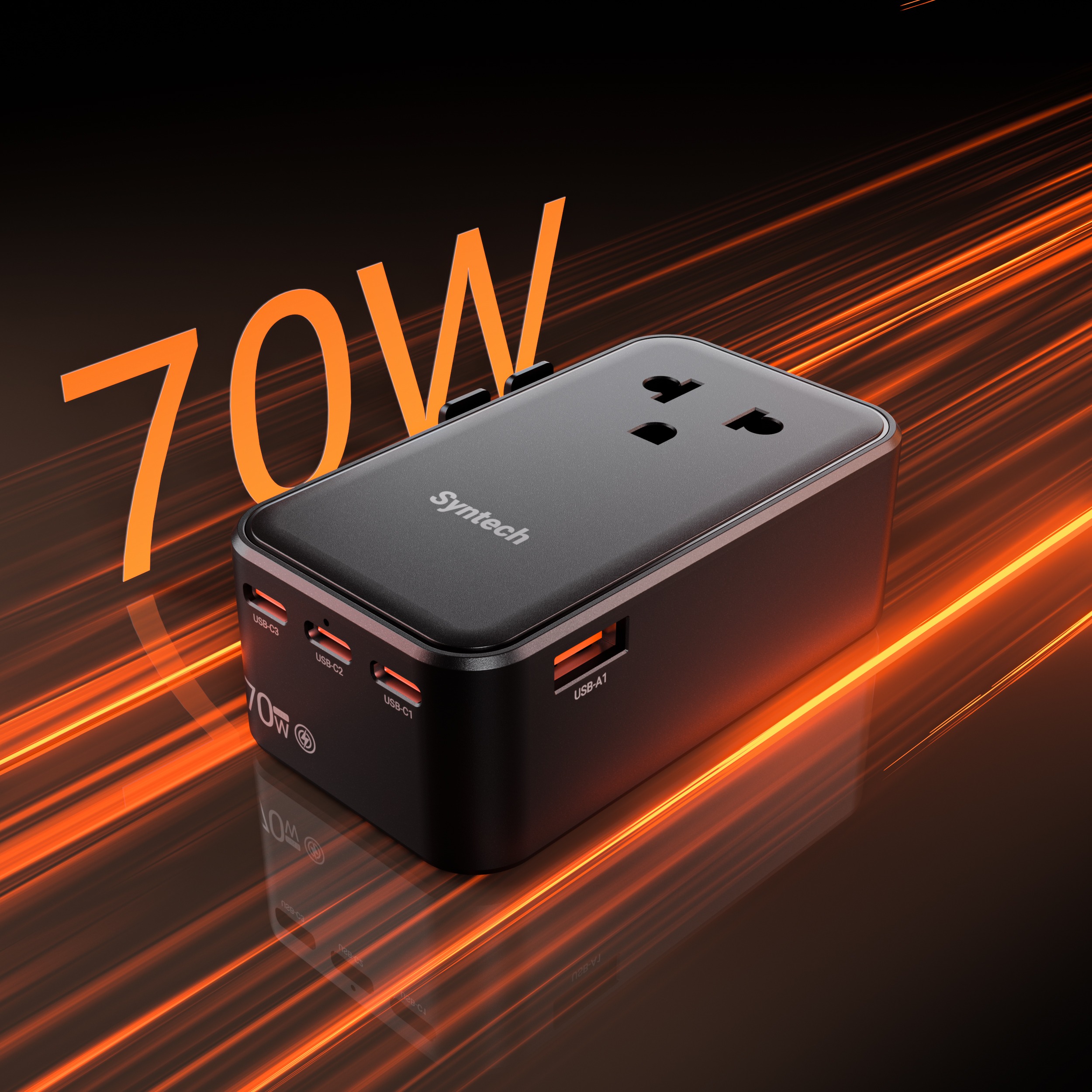 Syntech 70W Mini All-in-One Universal Travel Charger 166