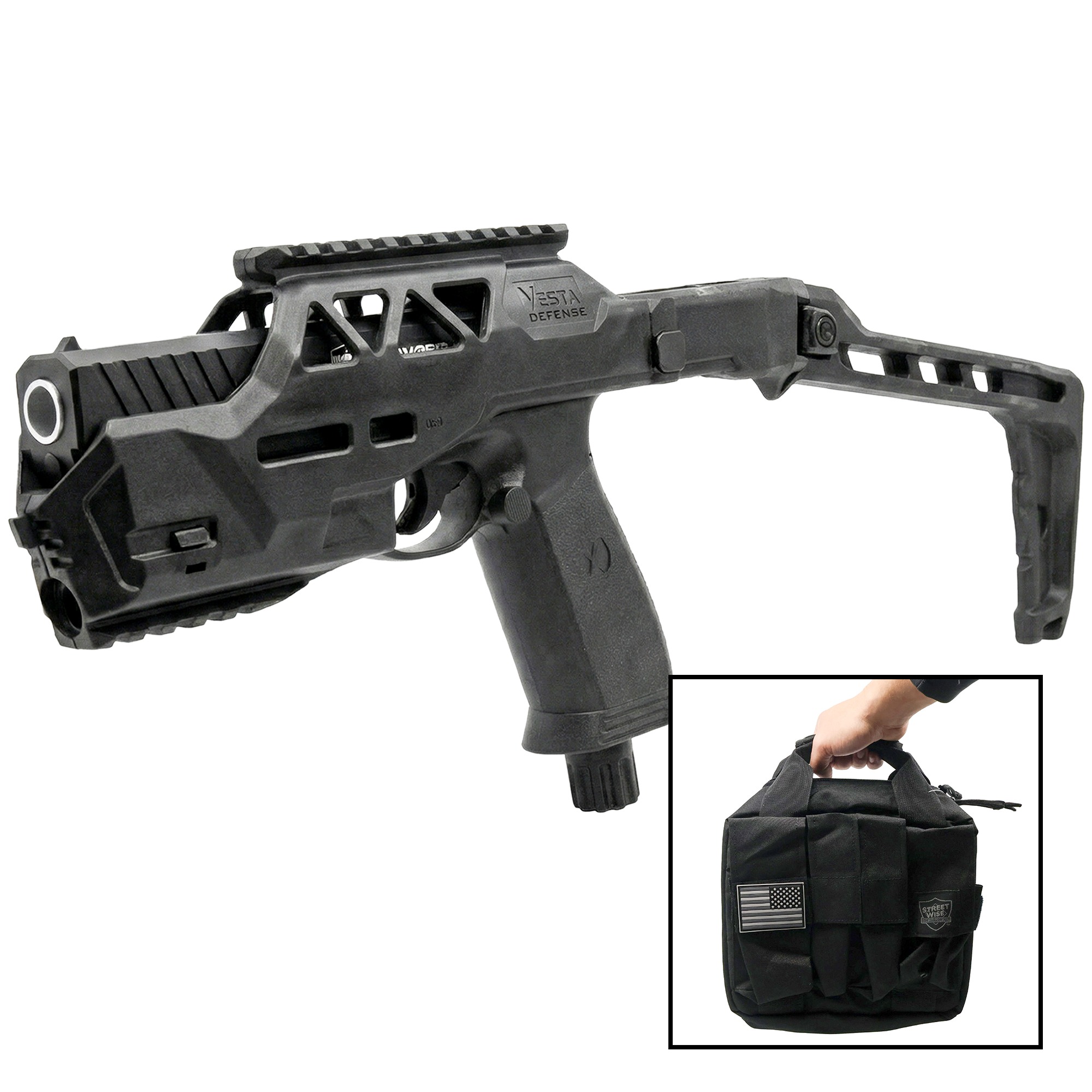 The Heat Pepper Launcher Folding Stock with Carrying Case 211
