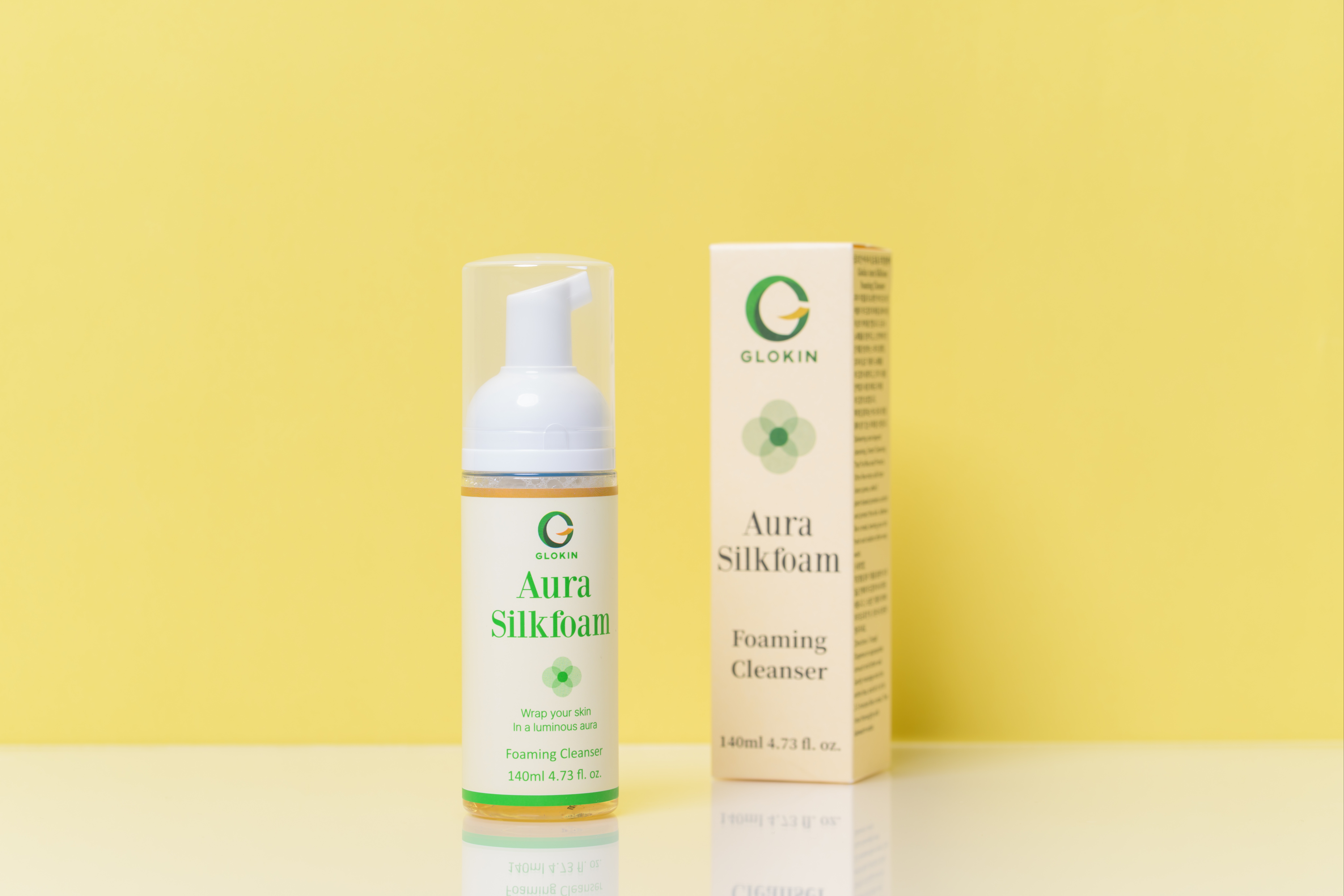 GLOKIN AURA Silkfoam Vegan Foaming Cleanser 140ml 2649