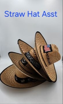 STRAW HAT ASST/60PCS CASE 272