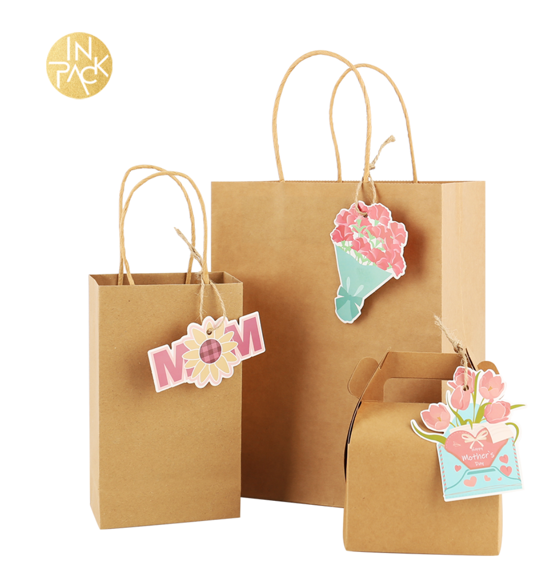 Custom Kraft Paper Bags for Retail & Gift Packaging 2767