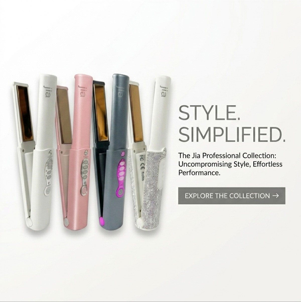 Jia Cordless Hair Straightener and Curler 5000mAh 2 in 1, Portable Mini Flat Iron for Travel, USB-C Rechargeable 330