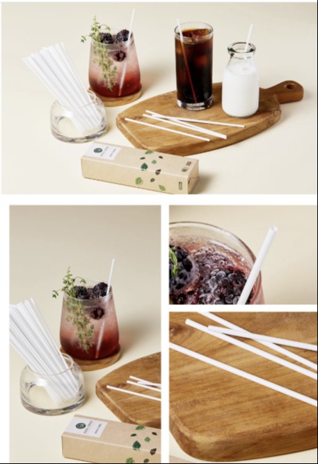 Biodegradable Corn kids straws 416