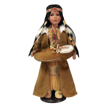 16" Porcelain Indian Doll D16750B, Aditi 501