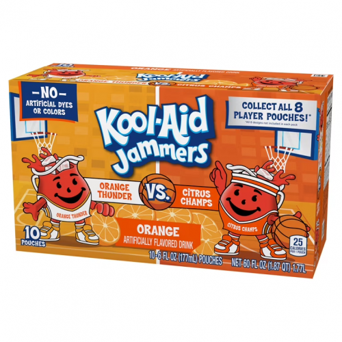 Kool Aid Jammers Orange Thunder Vs Citrus Champs 4/10pouches/6floz 629