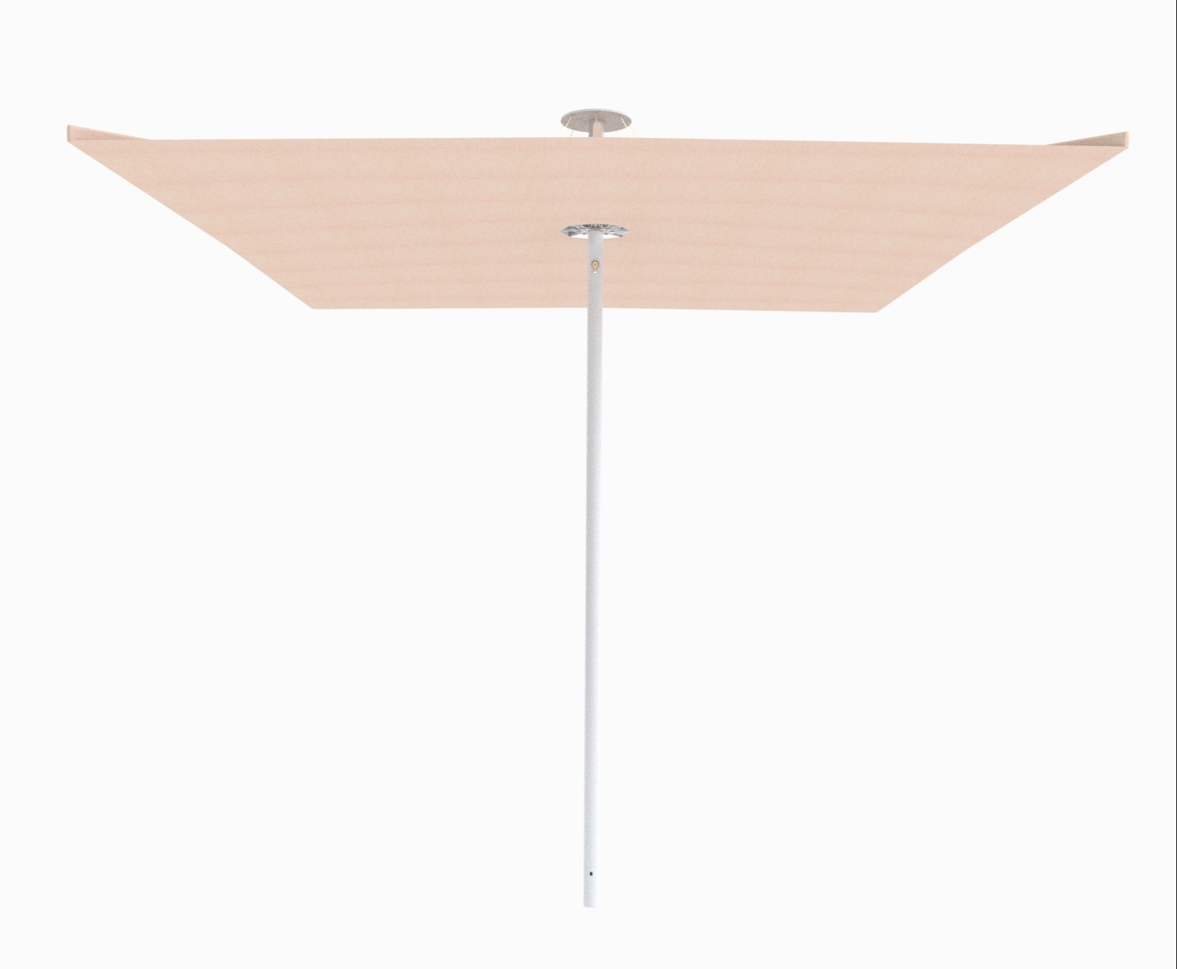 Infina centre post umbrella with White frame and Nectar canopy 278