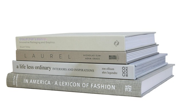 Neutral Coffee Table Book Stack 341