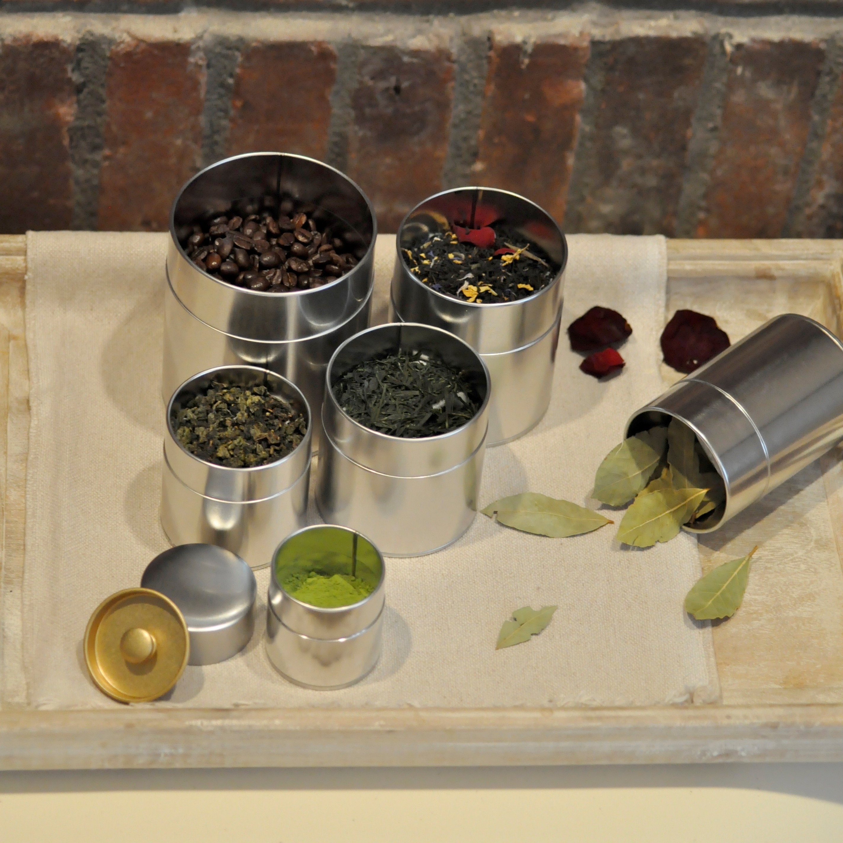 Silver Tea Tin Canister 67