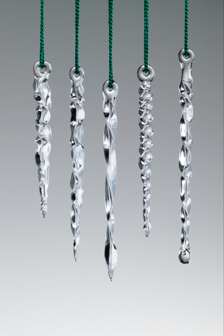 Glass Icicle Ornaments 381