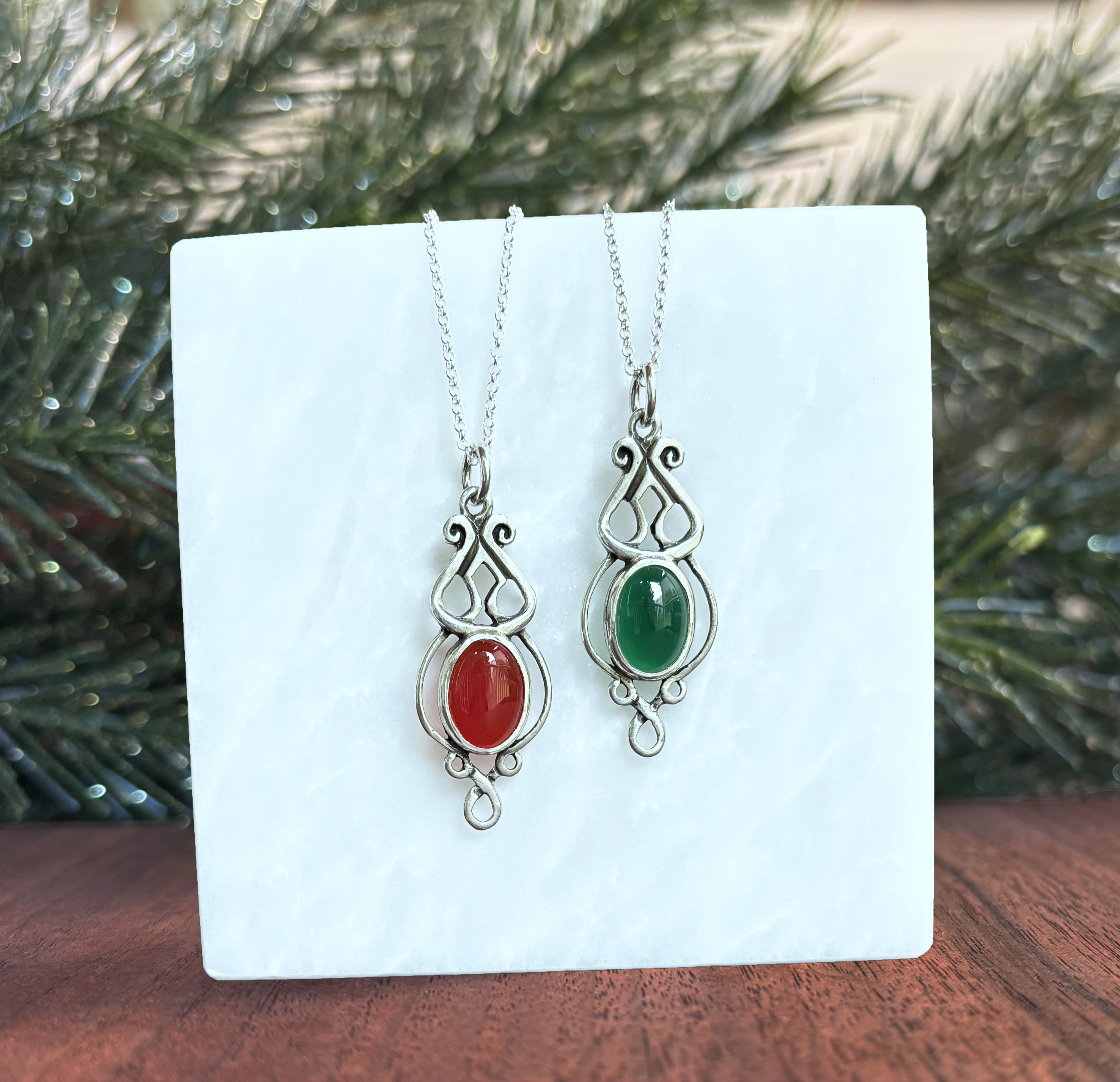 Fado Gem Pendants, sterling silver 232