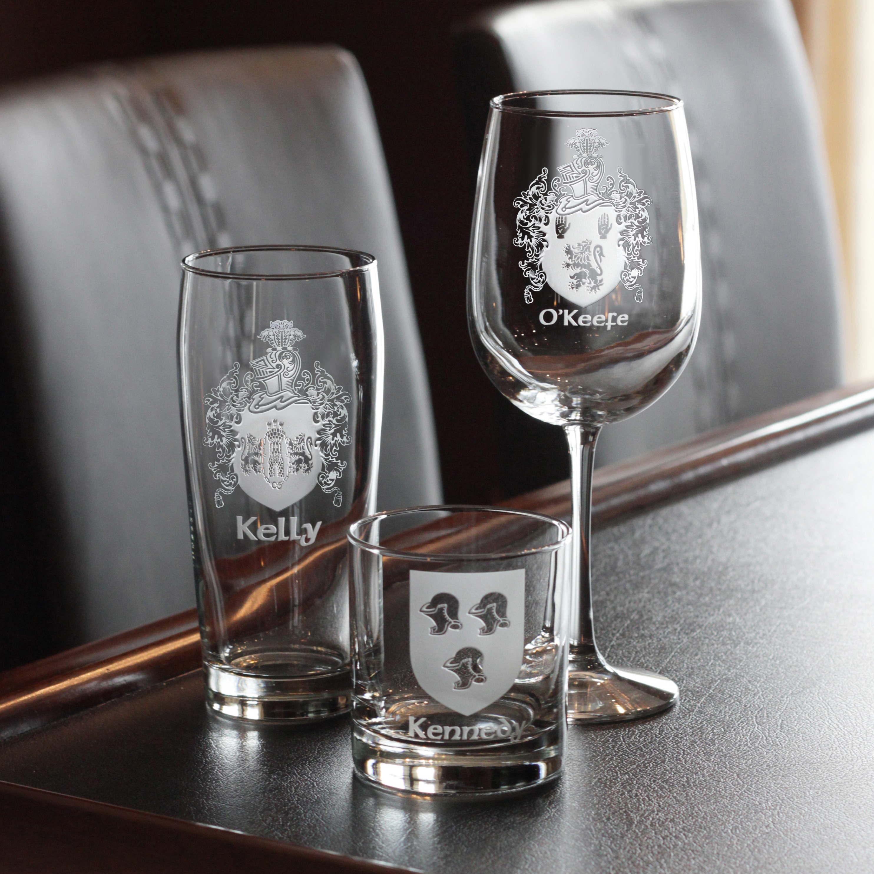 Family Crest Glassware & Framed Crests 587
