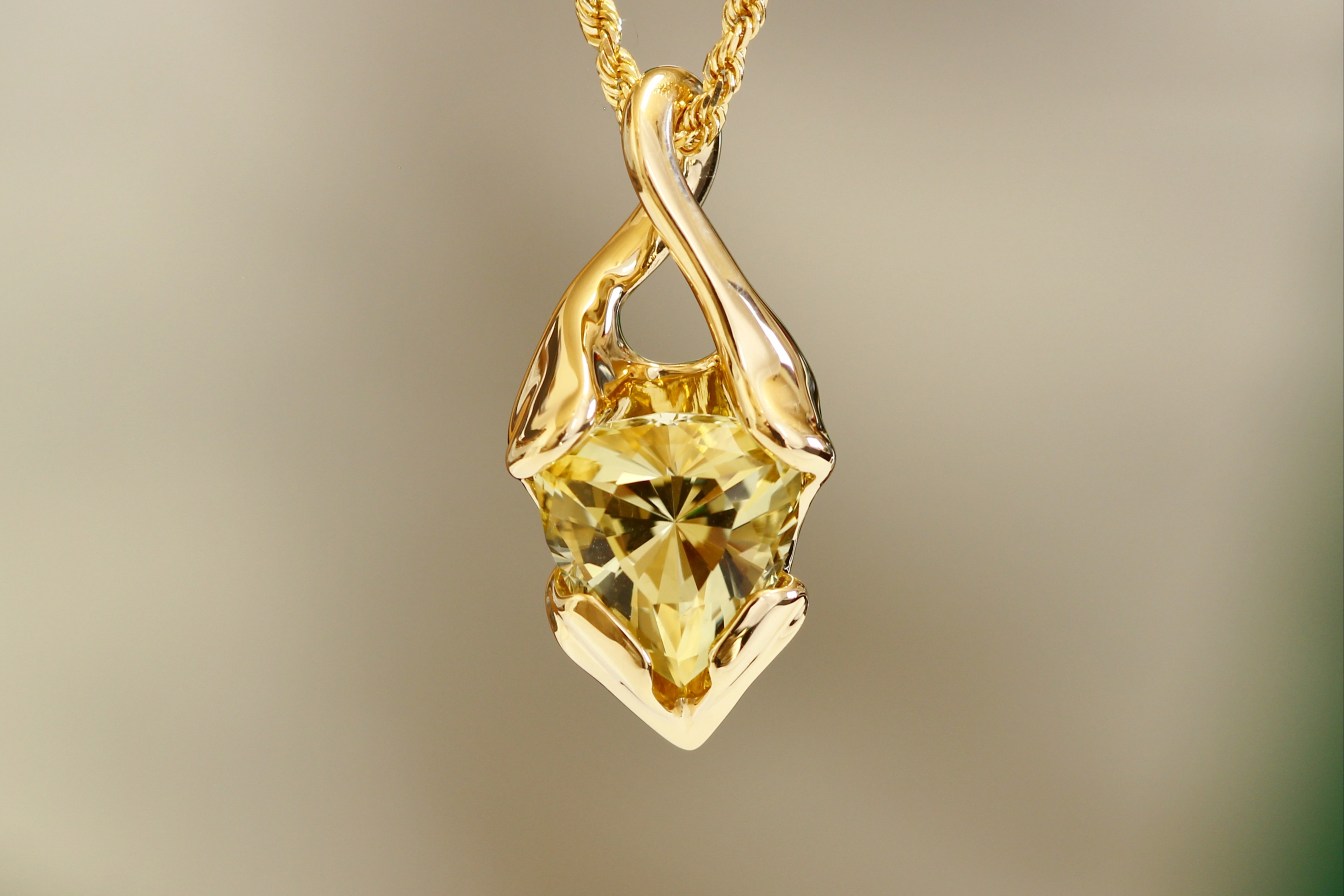 Yellow Tourmaline Pendant 160