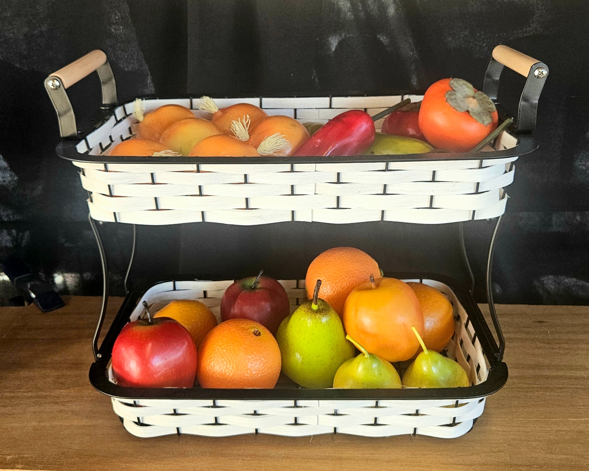 Iron Two-tier Fruit and Veggie Basket 179