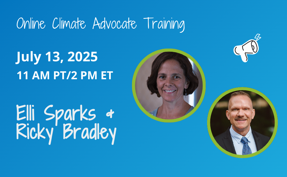 News post image - July 13: Online Climate Advocate Training