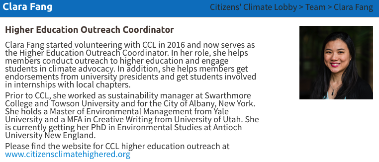 Hang out with a CCL staffer: Clara Fang 3333