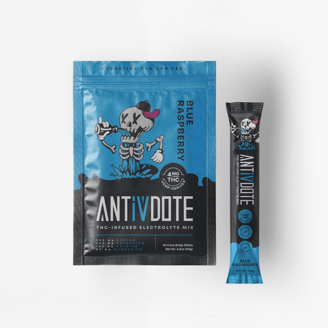 Antivdote 4mg Blue Raspberry – Fast-Acting Nano THC Hydration Powder 235