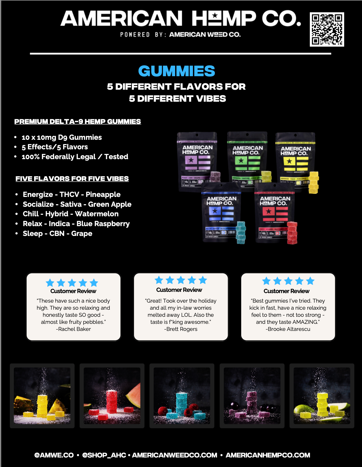 Gummies - 5 Different Flavors for 5 Different Vibes 270