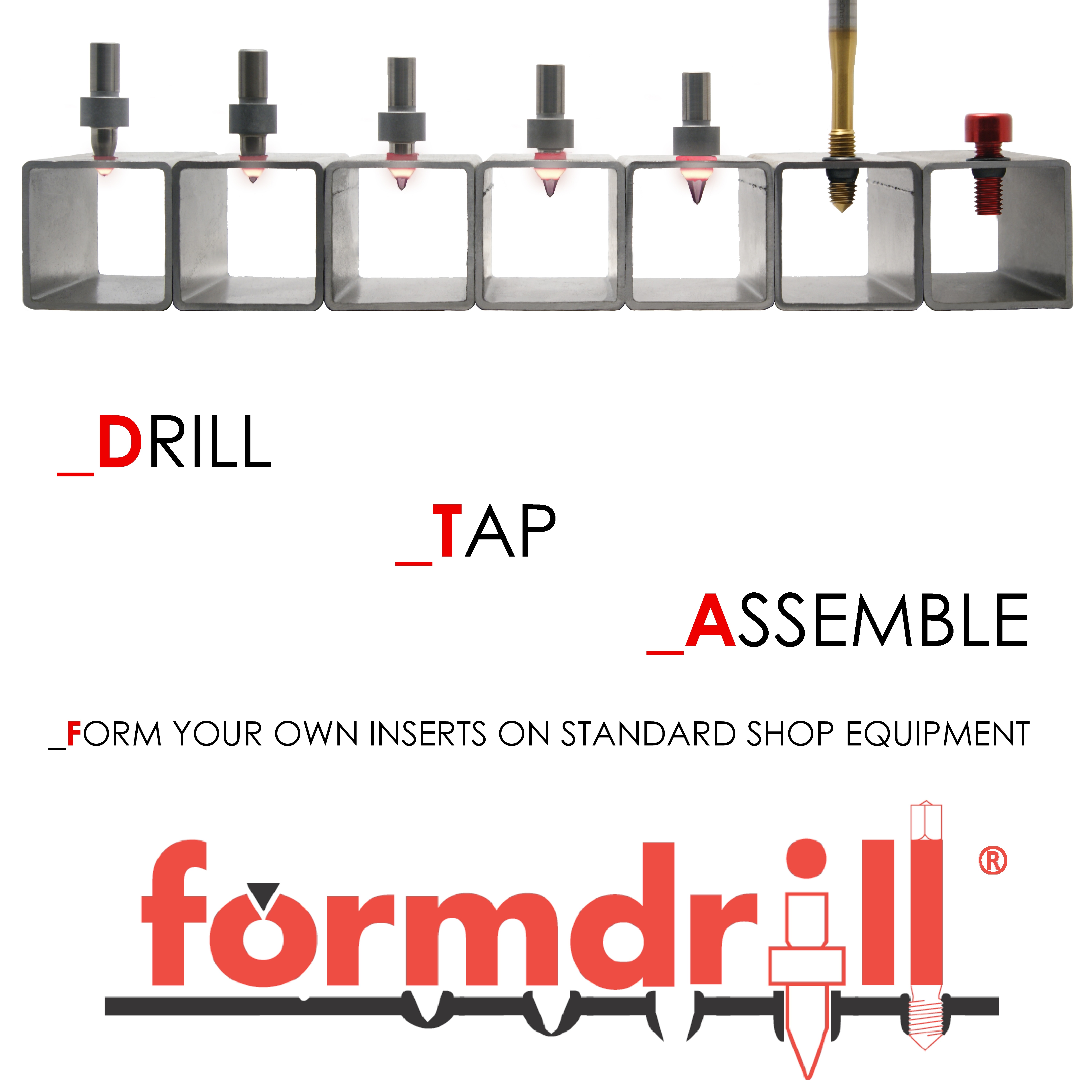 Replace Weld Nuts or Inserts by FORMING Your Own Inserts! 345
