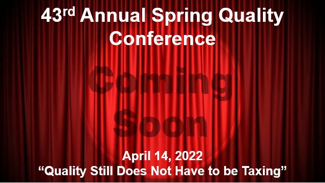 ASQ Section 304 North Jersey SPRING QUALITY CONFERENCE 2022 4028