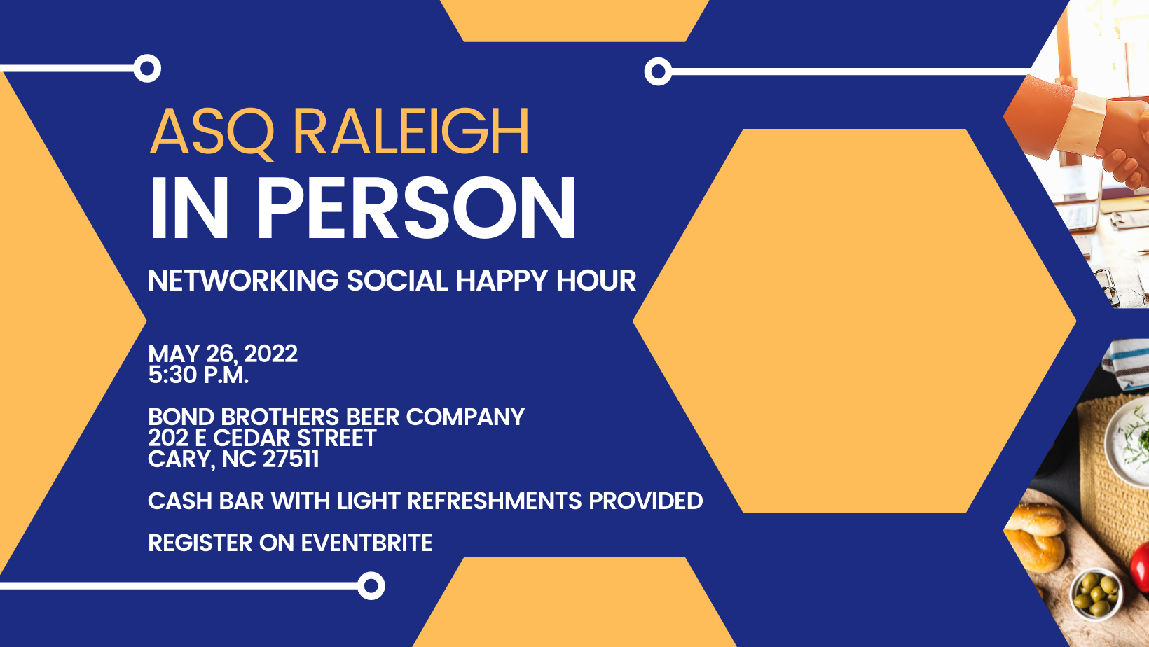 ASQ Raleigh In Person Networking Happy Hour! myASQ