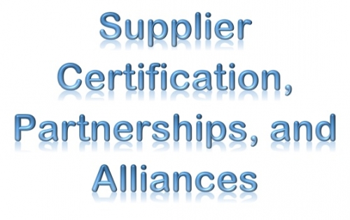 Supplier Certification