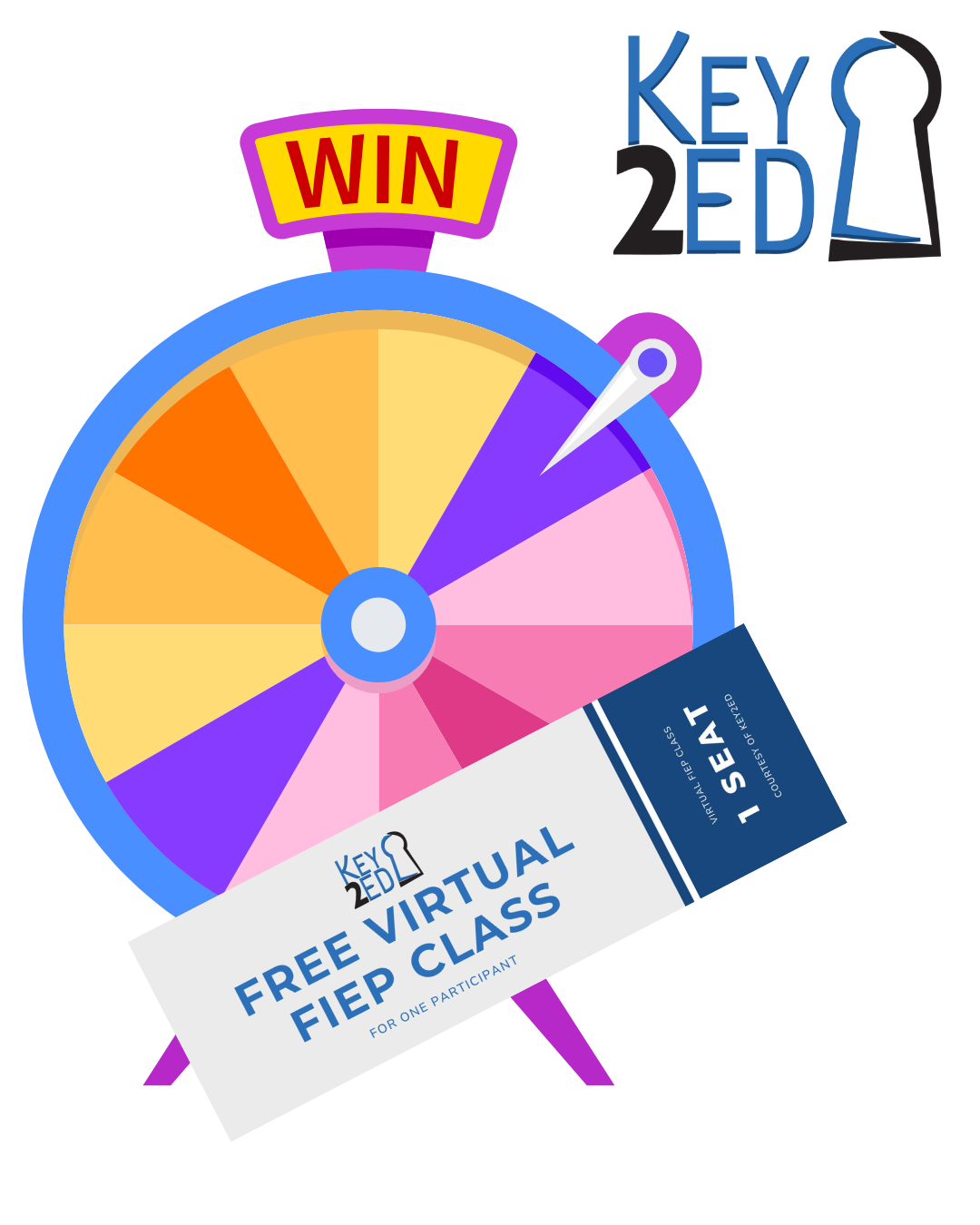 Spin the Wheel at the Key2Ed Booth and WIN! 87