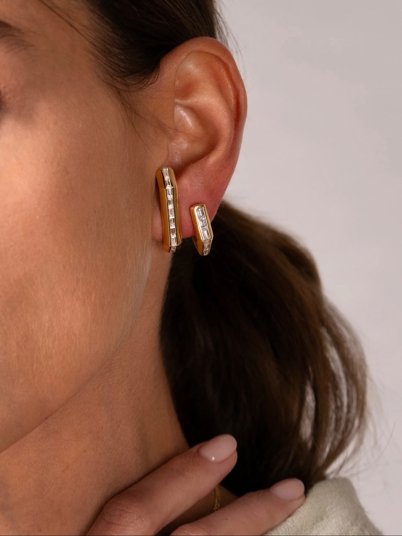 Bubble Crescent Earrings 121