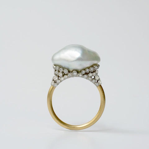 south sea pearl diamond ring 179