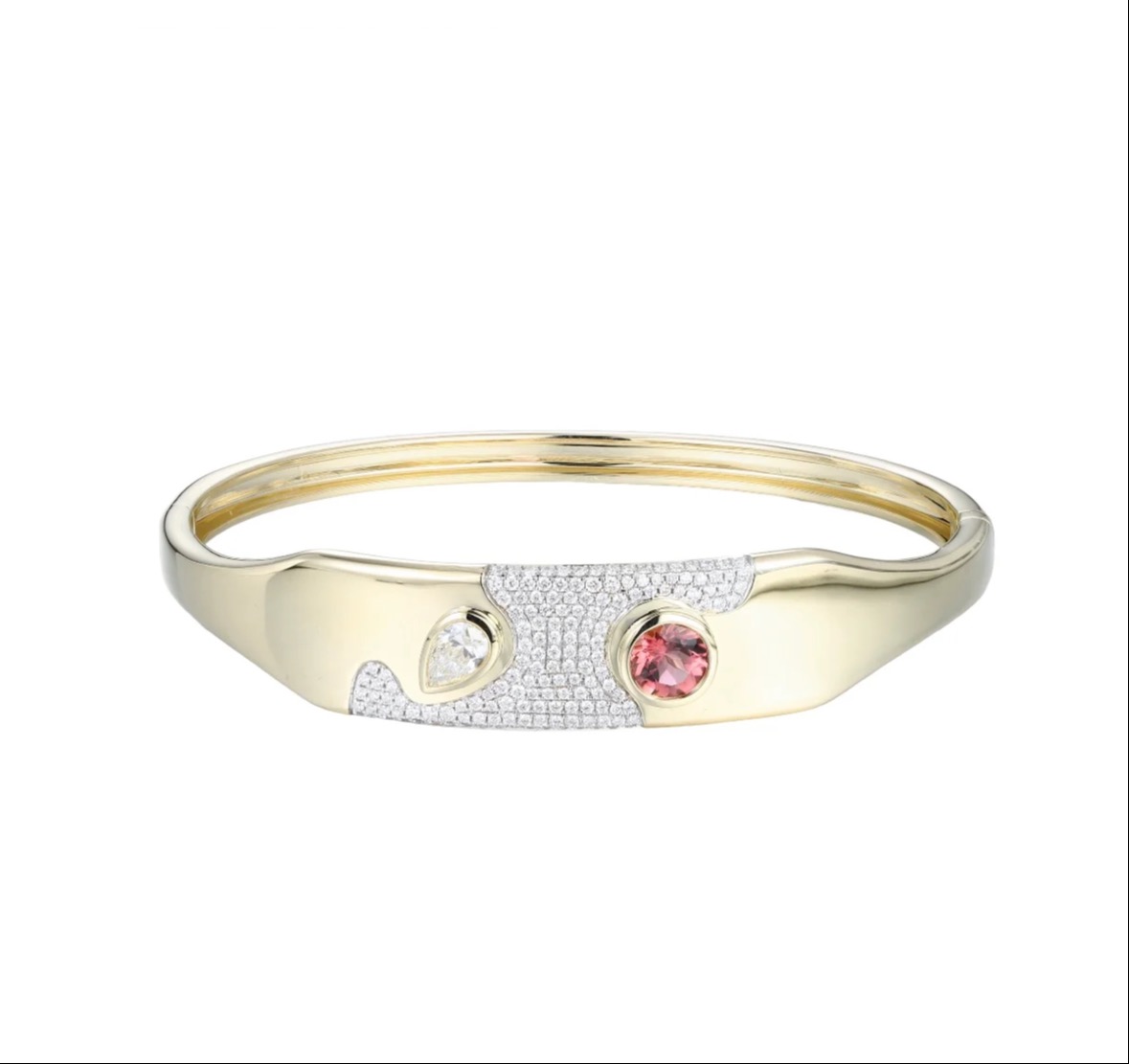 LAVA Pink Sapphire and Diamonds Bangle 206