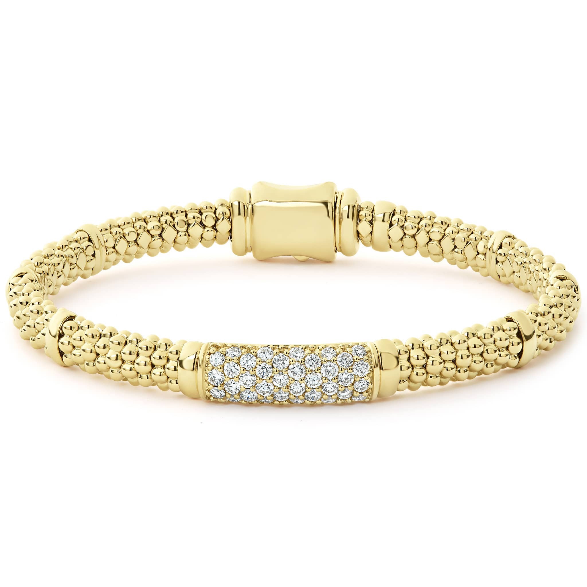 Caviar Gold 6MM Diamond Rope Bracelet 421
