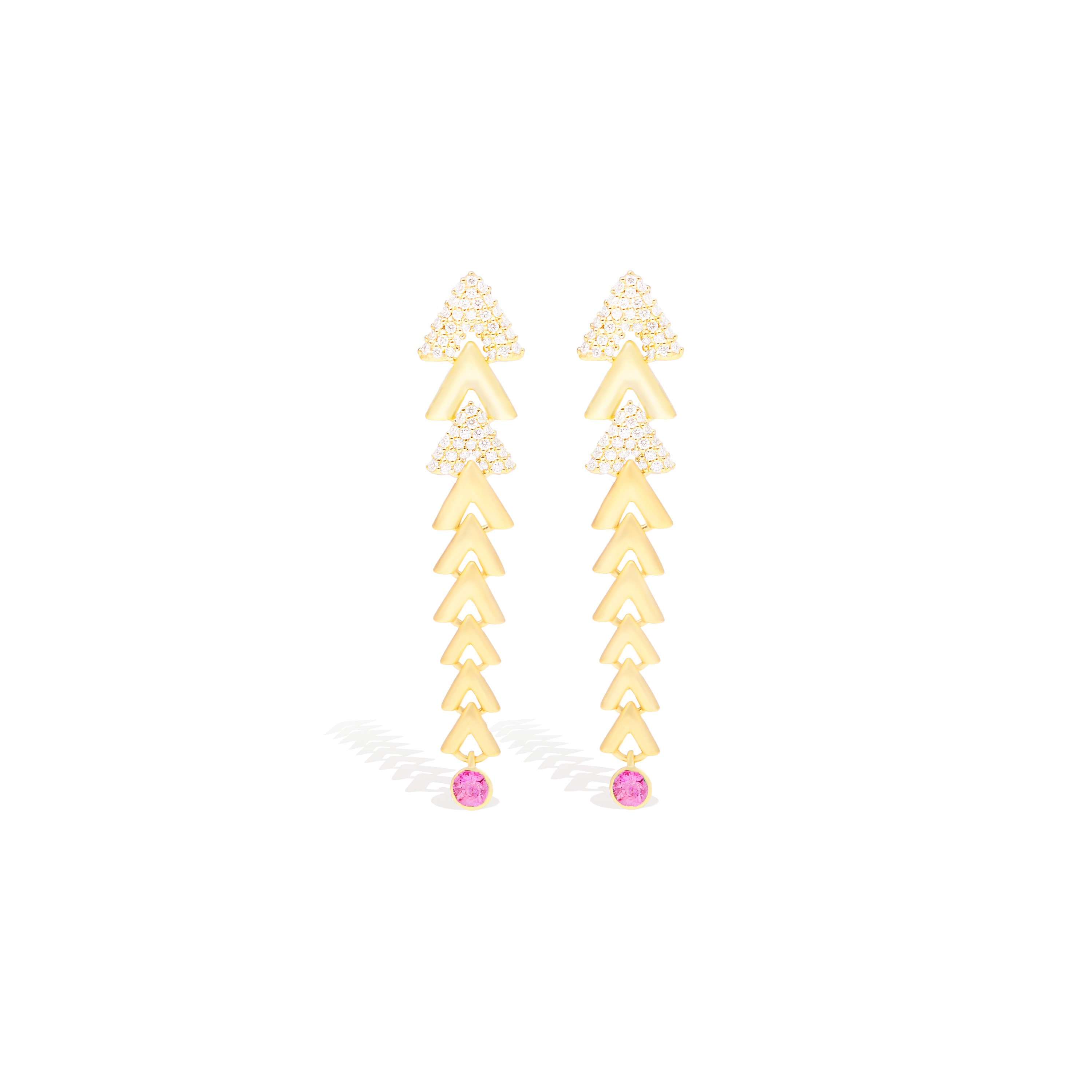 Spark Chevron Link Chandelier Earring 190