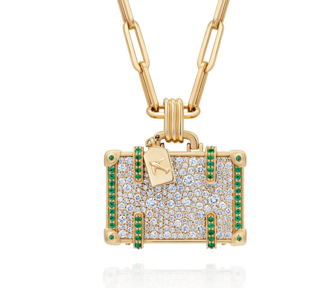 'Big Shot’ - NeverNoT Diamond Pave Suitcase 345