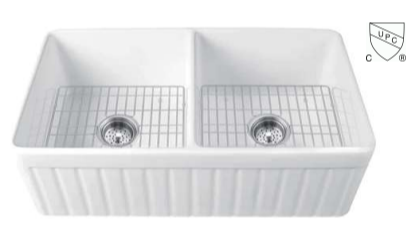 cUPC 3318FD Fireclay Apron Kitchen Sink 1453