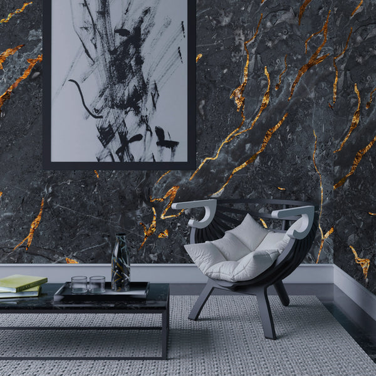 Flexible Marble FX-029 Black Marble 163