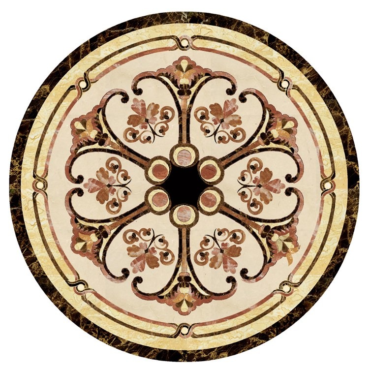 Natural Marble Medallaion Floor Tiles 359