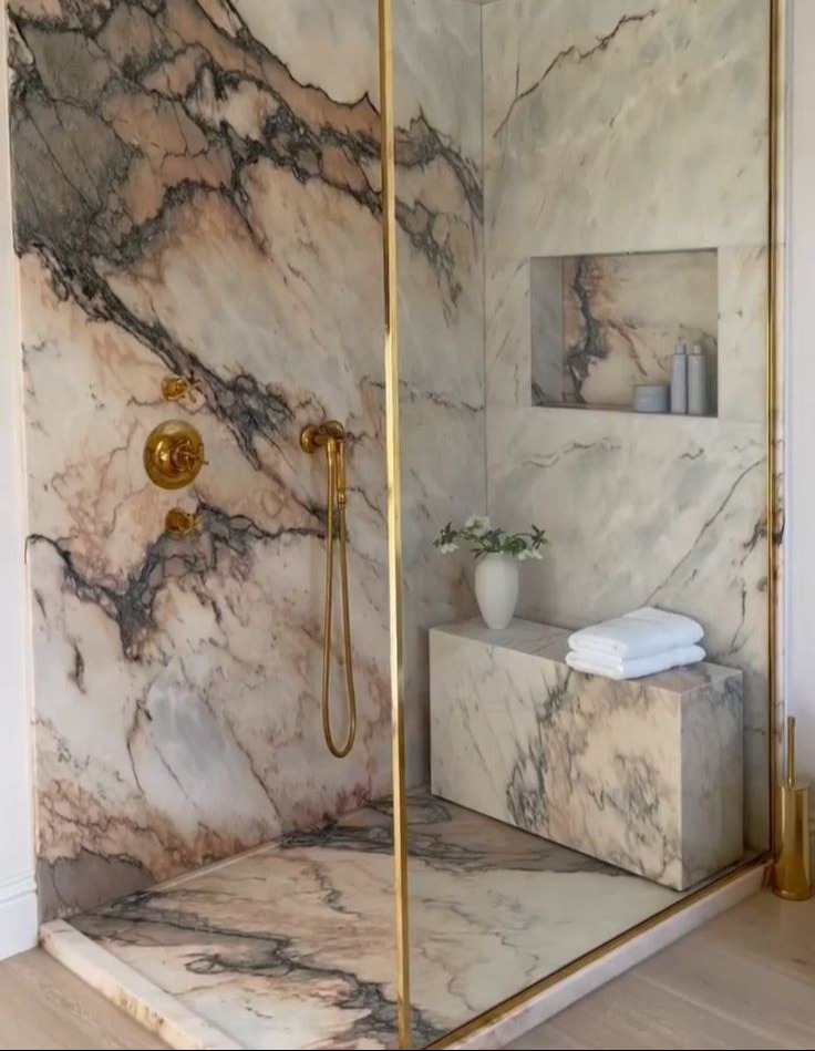 Four-Season Pink Quartzite Shower Wall Tiles 362