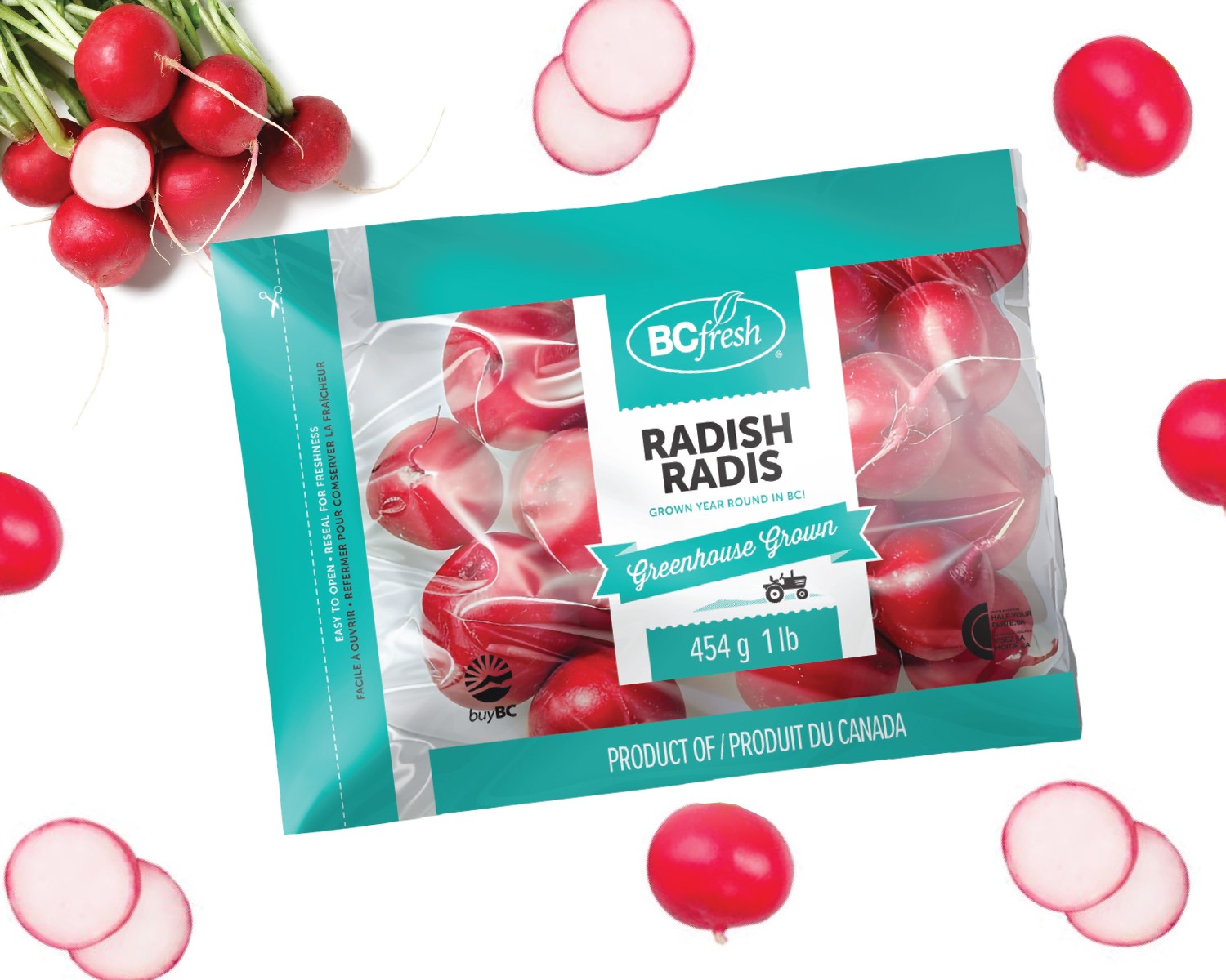 BC-Grown Topped Radishes 123